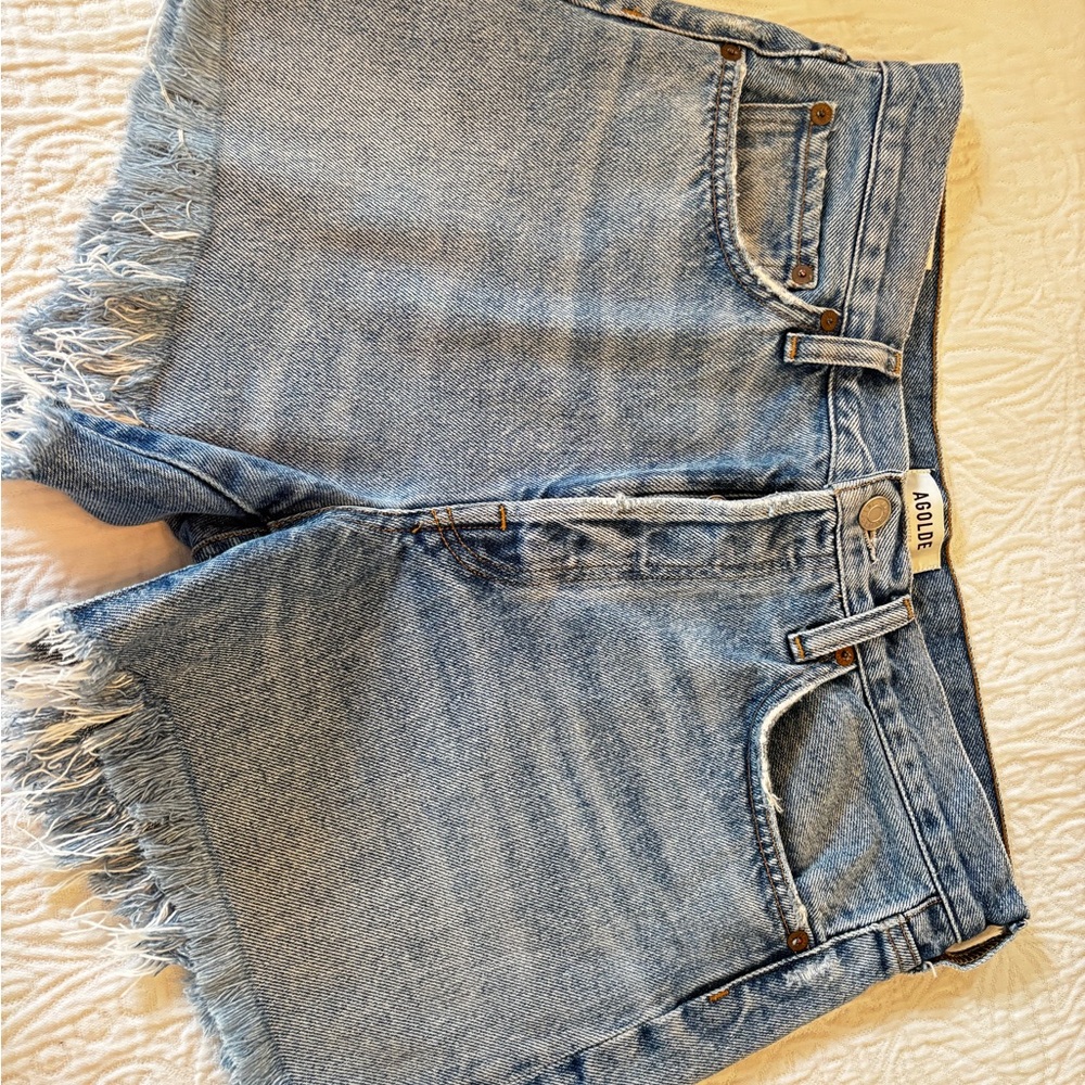 Agolde Parker long denim short size 28 excell condition worn x2